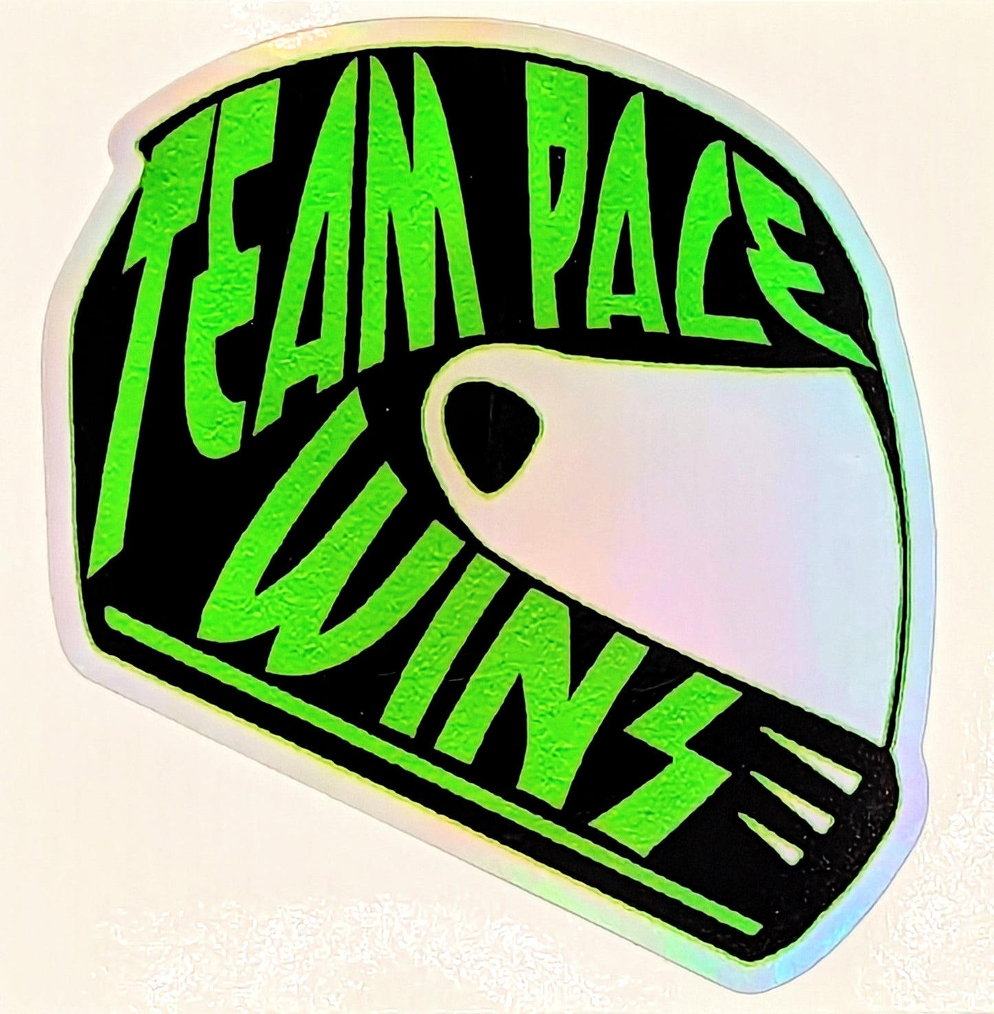 Holographic Helmet Sticker