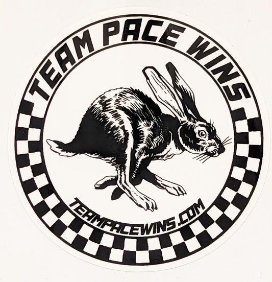 Checkered Hare Sticker